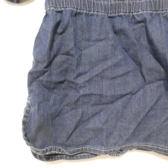 OLD NAVY | 18-24 months | Blue Button-Up Short Sleeve Denim Dress - Picture 14 of 15